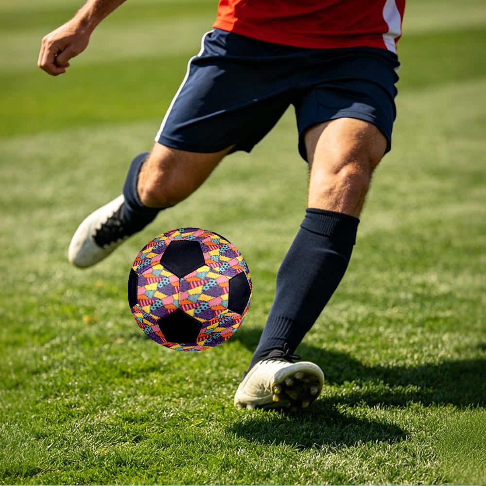 1pc Patchwork Quilt Lightweight PVC Training Soccer Ball, Size 5, Suitable for Indoor and Outdoor TrainingGift Y60330