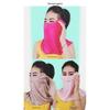Summer Women UV Protection Face Mask Ice Silk Cooling Ear Cover Neck Guard Cycling Driving Outdoor Eye Shield Breathable