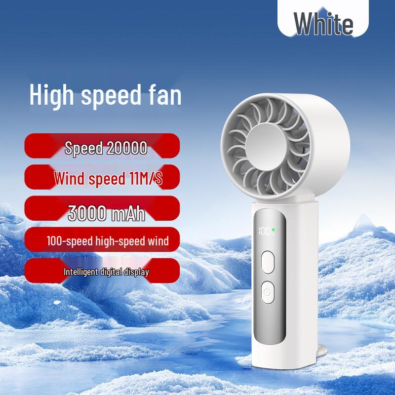 Handheld Turbo Mini Fan with USB Charging and High-Speed Semiconductor Cooling (2026)