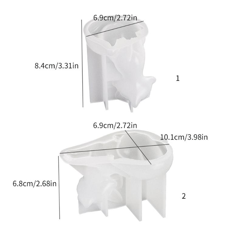 Cartoon Foxes Shaped Silicone Molds Epoxy Resin Molds Table Ornament Mould DIY