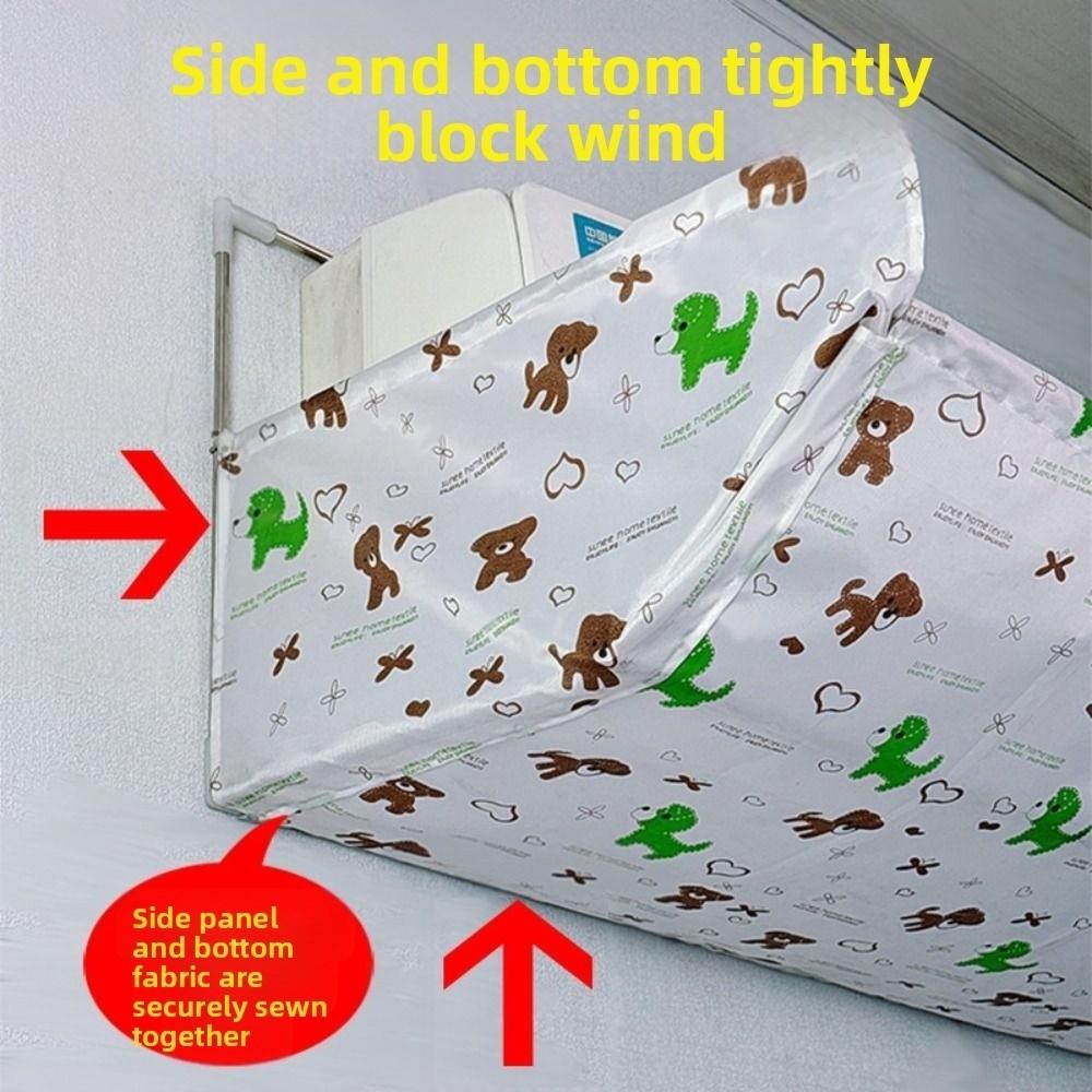 Adjustable Air Conditioner Windshield Silent Hanging Air Conditioner Outlet Baffle Safe Anti Direct Blowing Air Diverter Cover