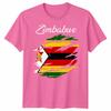 Zimbabwe Flag Unisex T Shirt Country Nationality Support Sports Pride Tee