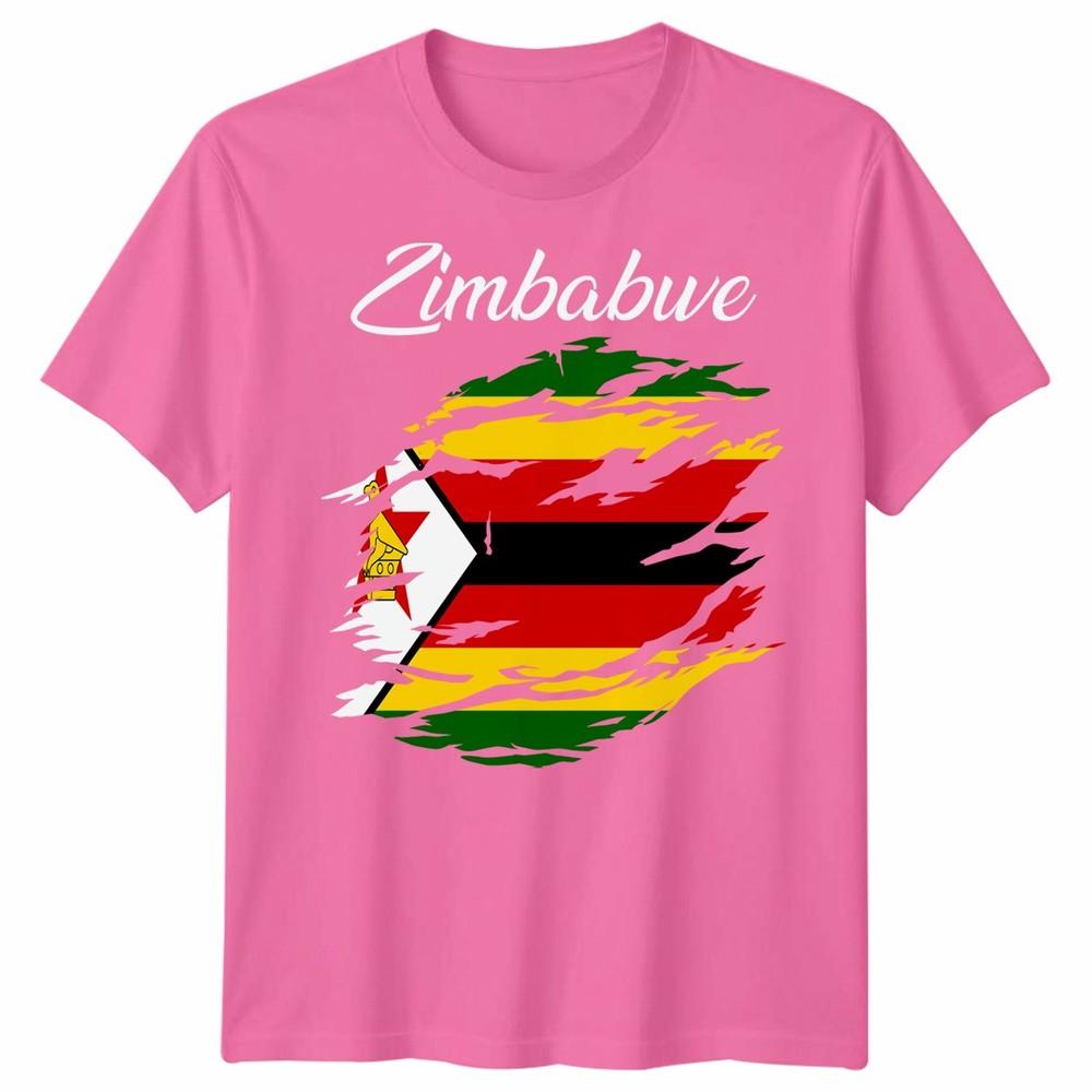 Zimbabwe Flag Unisex T Shirt Country Nationality Support Sports Pride Tee