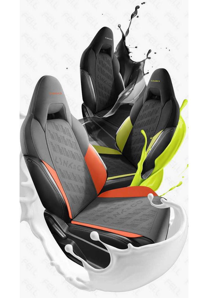 Lynk & Co 01 Universal Suede Car Seat Cushion - Four Seasons, Half Surround