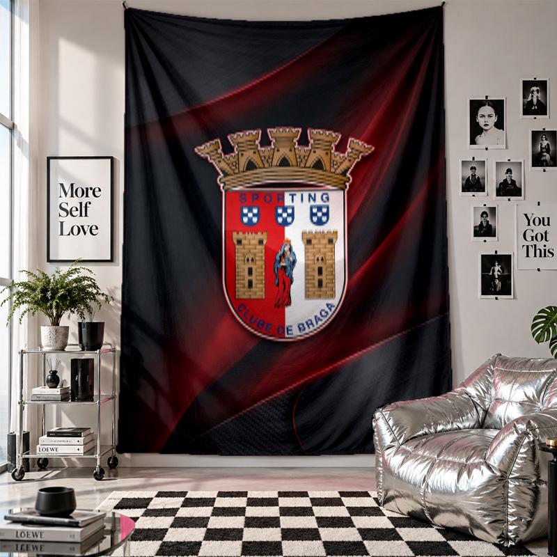 Braga FC Wall Tapestry Home Decor Wall Hanging Cloth for Bedroom Living Room Background