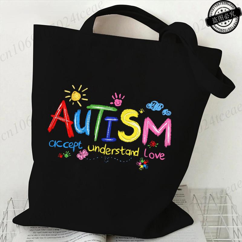 Brushstroke Autism Print Women's Streetwear T-Shirts Female T Shirts Autism Awareness Fashion Graphic Tees Tops Women Clothing