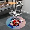 M-Mario Breakthrough Office Round Area Rug, Under Office Chairs Bedroom Living Room Home Decor, A1022393