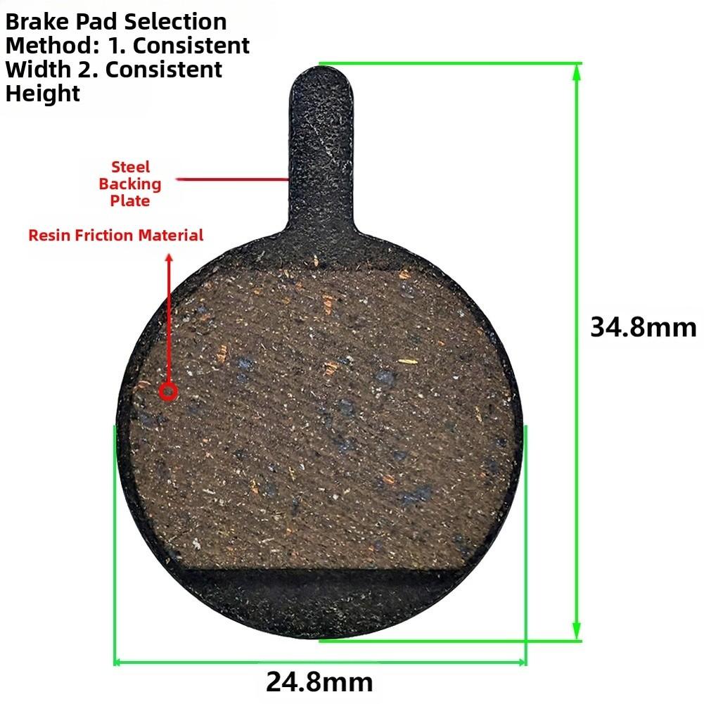 Steel Backing Plate Disc Brake Pads Bike Brake Pads