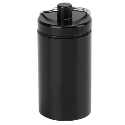 Portable Keychain Medicine Holder Alu Um Waterproof Medicine Box Container for Outdoor Travel Camping