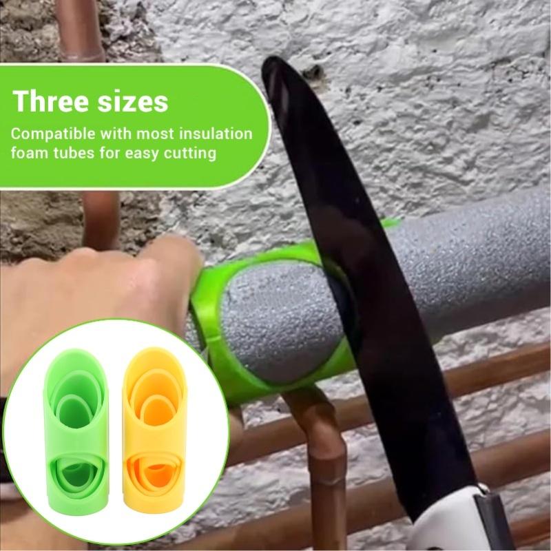 6PCS Foam Pipe Cutter Tool Plastic Pipe Insulation Cutting Guide Fixture Lagging Cutting Tool For Household Industrial