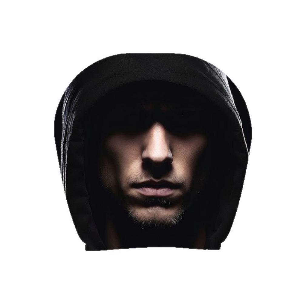 Scary Face Print Seat Headrest Protectors Stain-Proof Oil-Proof Halloween Car Pillowcase Car Seat