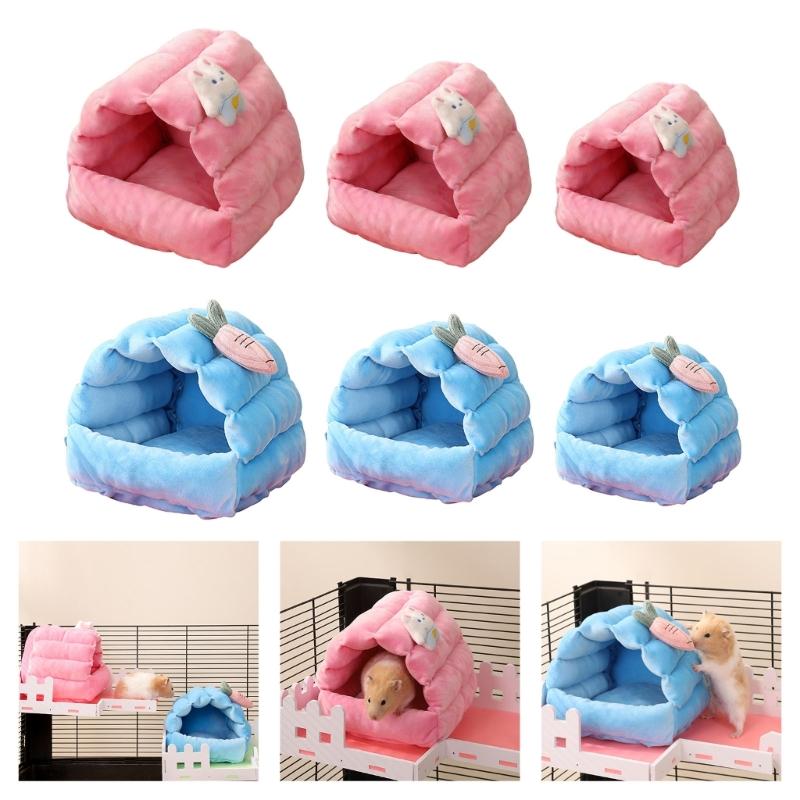 Lovely Small Animal Houses for Hamsters Rabbits And Birds Decorative Homes Pet Nest Breathable Bed