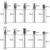 10pcs/set Tungsten Carbide Rotary Burr Set Carving Burr Bits with 3mm Shank 6mm Bit for Wood & Stone Carving, Steel Metal Working