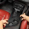 Zwart Koolstofvezel Accessoire Voor Dodge Challenger 2015-2022 Middenconsole Schakelpookpaneel Interieur Decoratieve Cover Trim