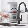 ALENARTWATER Kitchen Pure Water Sink Faucet , 360 Rotation Filter Tap , Outlet Spout Pull Out Mixer Taps , Torneira
