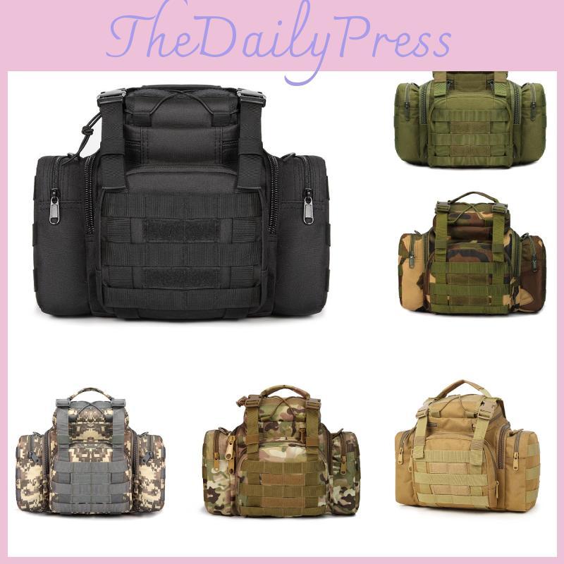 Outdoor Camera Waist Bag With Water Resistant Oxford Material For Fishing And Hiking