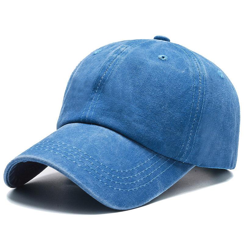 OEM Custom Logo Washed Soft Top Vintage Dad Hats Adjustable Plain Custom Baseball Cap for Men Women