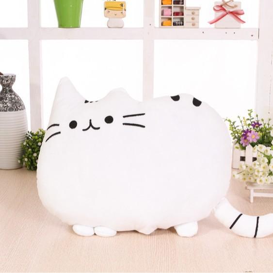 40*30cm Creative Home Decoration Hug Pillow Sofa Headboard Cushion Meow Man Pillow Big Face Cat Cartoon Biscuit Pillow Festival Friend Birthday Gift