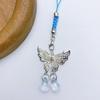 Stylish Butterfly Beaded Mobile Phone Strap Anti-Lost Chain Hangings Jewelry Simple Keycahins for Keys Bags and Phones