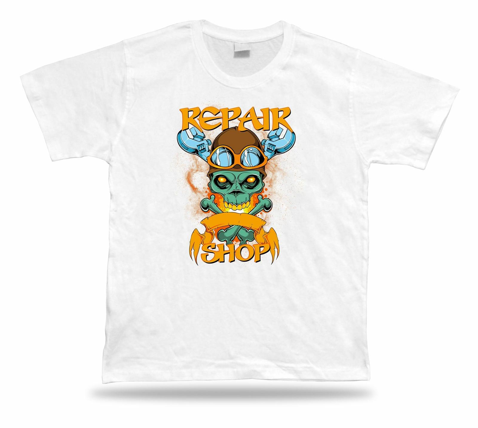 

Tshirt Tee Shirt Birthday Gift Idea Repair Shop Crossbones Skull Wrench Emblam S разноцветный