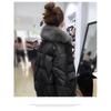 Winter Cotton Coat Hair Collar Loose Glossy Down Cotton Coat Jacket