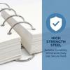 50Pcs Sturdy Metal Binder Rings O Ring Book Binder Rings Metal Opening Ring  Home Office