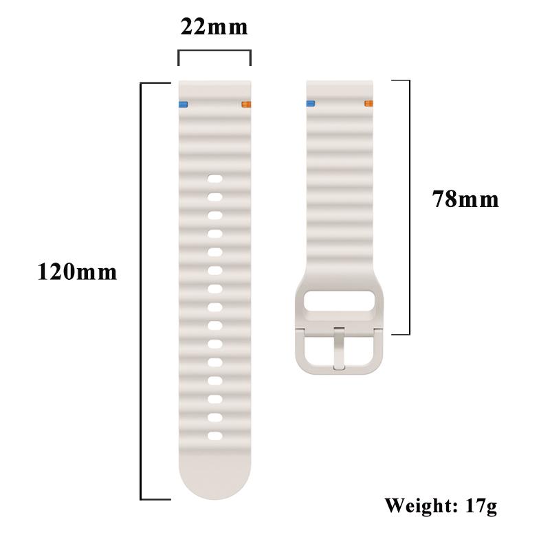 Watchstrap for Huawei GT4 46mm Outdoor Breathable Rubber for Huawei GT4/GT3/GT2 46mm Ultimate GT Runner 22mm Universal Strap