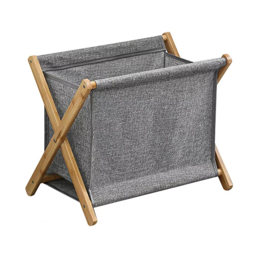 Bamboo Bracket Laundry Basket Foldable Dirty Clothes Organizer Collapsible Clothes Bins  Home