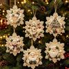DIY Christmas Pearl Painting Kit Rope Tag Ornament Xmas Tree Decor