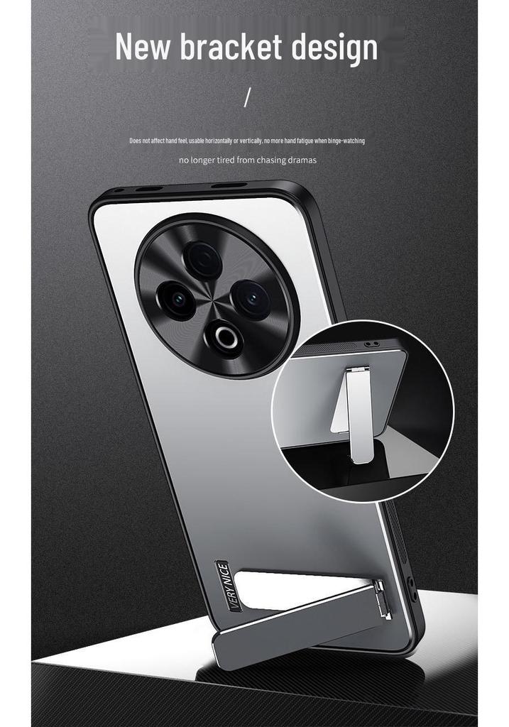 Compatible with VIVO X300Ultra, Y600Pro Metal Frosted, and iQOOZ11, This Protective Phone Case Offers Full Coverage with a Bracket Design.