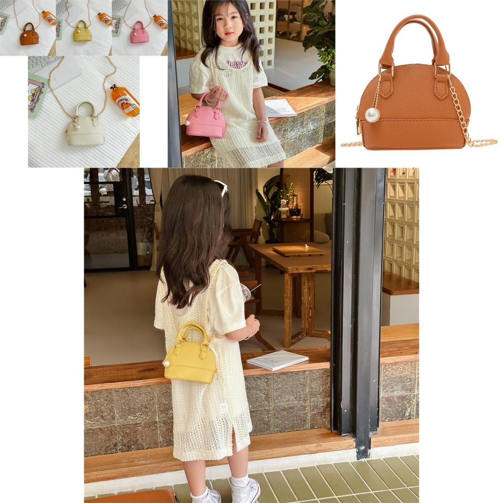 Trendy Pu Leather Mini Shell Bag For Kids Available In Multiple Colors For Fashion
