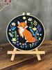 Handmade Embroidery Cartoon Animal DIY Material Kit Beginner Level Needlework Kit Wall Hanging Painting Kit