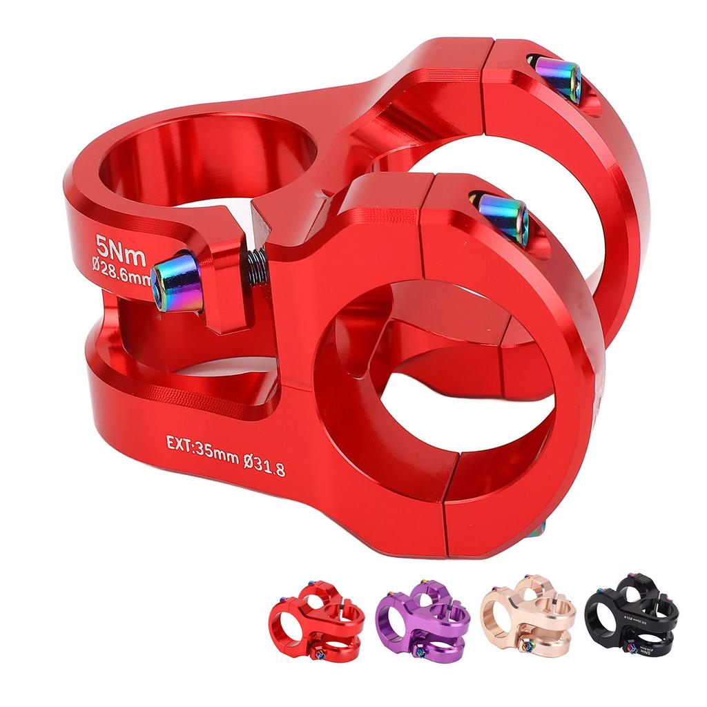 31.8x35mm Cycle Stem Aluminum Alloy CNC Lightweight Short Handlebar Stem for DIY Mountain Cycling