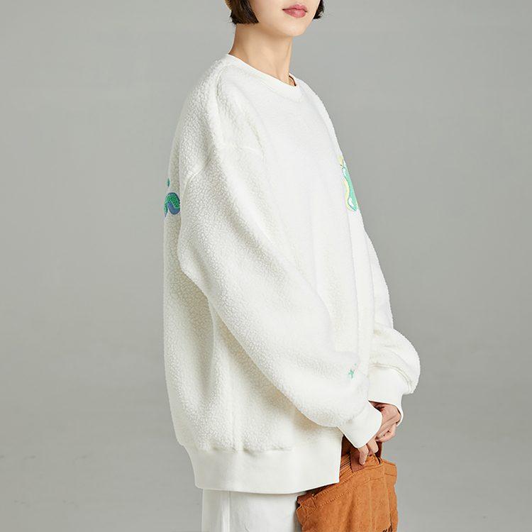 MLB Like Collection Sweatshirts Unisex Cream Crew Neck Thickened Regular 3AMTL0326-50CRS
