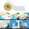 Pre-Taped Masking Film Protection PE Covering Cloth Tape for Living Room Furniture Dust-proof Spray Paint Automobile Painting