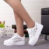 fashion Fashion Women Shoes 2024 Fashion Summer Casual White Shoes Cutouts Lace Hollow Breathable Platform Flat Shoes Woman Sneakers