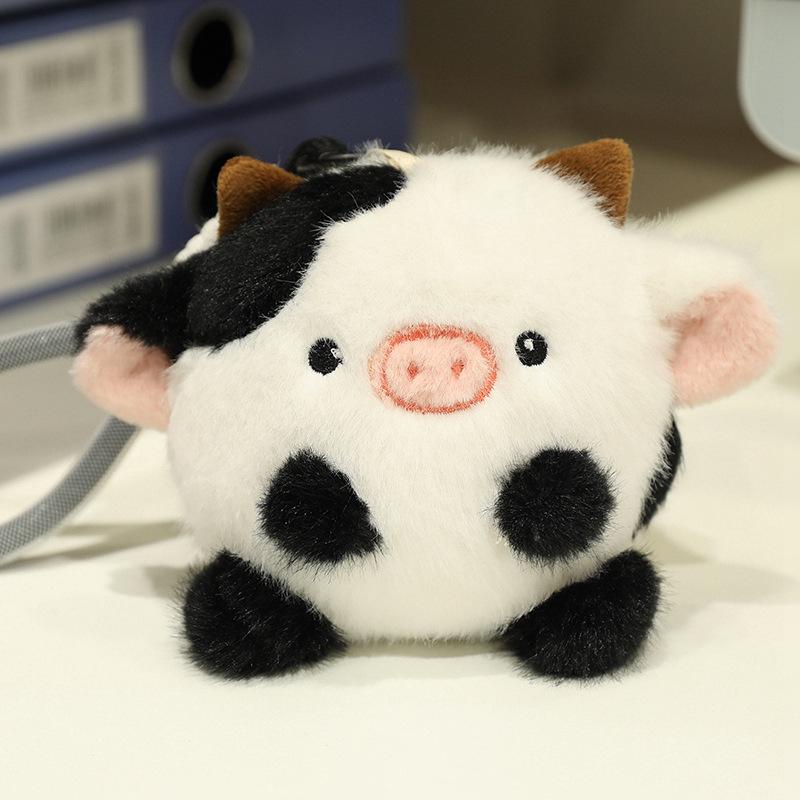 Internet Celebrity Cute Pet Plush Squeezy Ball Keychain & Bag Charm