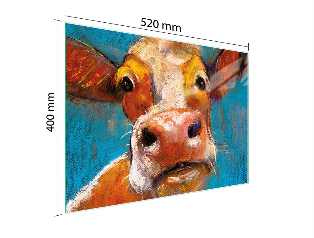 SZKLANA DESKA DO KROJENIA 52x40 KROWA