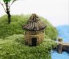 1 Pcs Stone House Cartoon House Miniature Ornament Resin Bonsai Dollhouse Fairy Garden Decoration