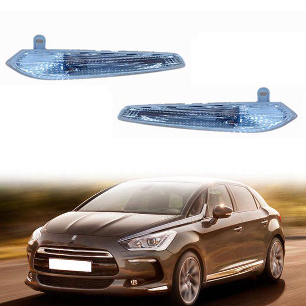 Front Bumper Turn Signal Lights with Bulbs for 13-17 Citroen DS5