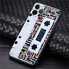 Funda Case For Apple iPhone 14 11 13 7 12 Pro 7 XR XS Max 8 Plus 6 14Pro Black Phone Coque Vintage Cassette Tape Retro Style