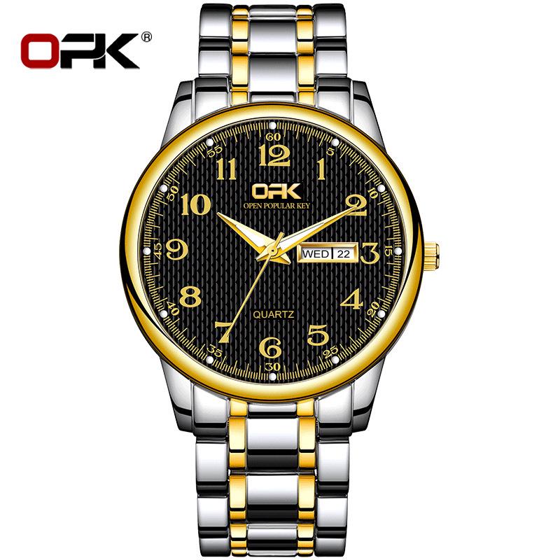 OPK Men's Double Calendar Quartz Watch - Douyin Hot Seller