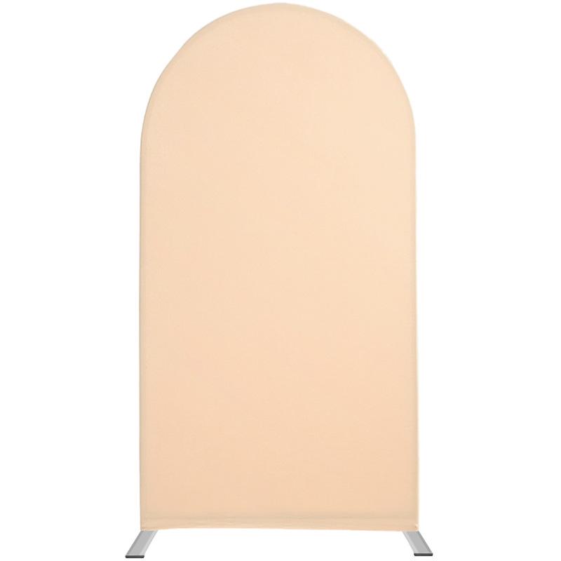 U-Shaped Iron Arch Kit with Elastic Cloth Cover for Parties & Weddings