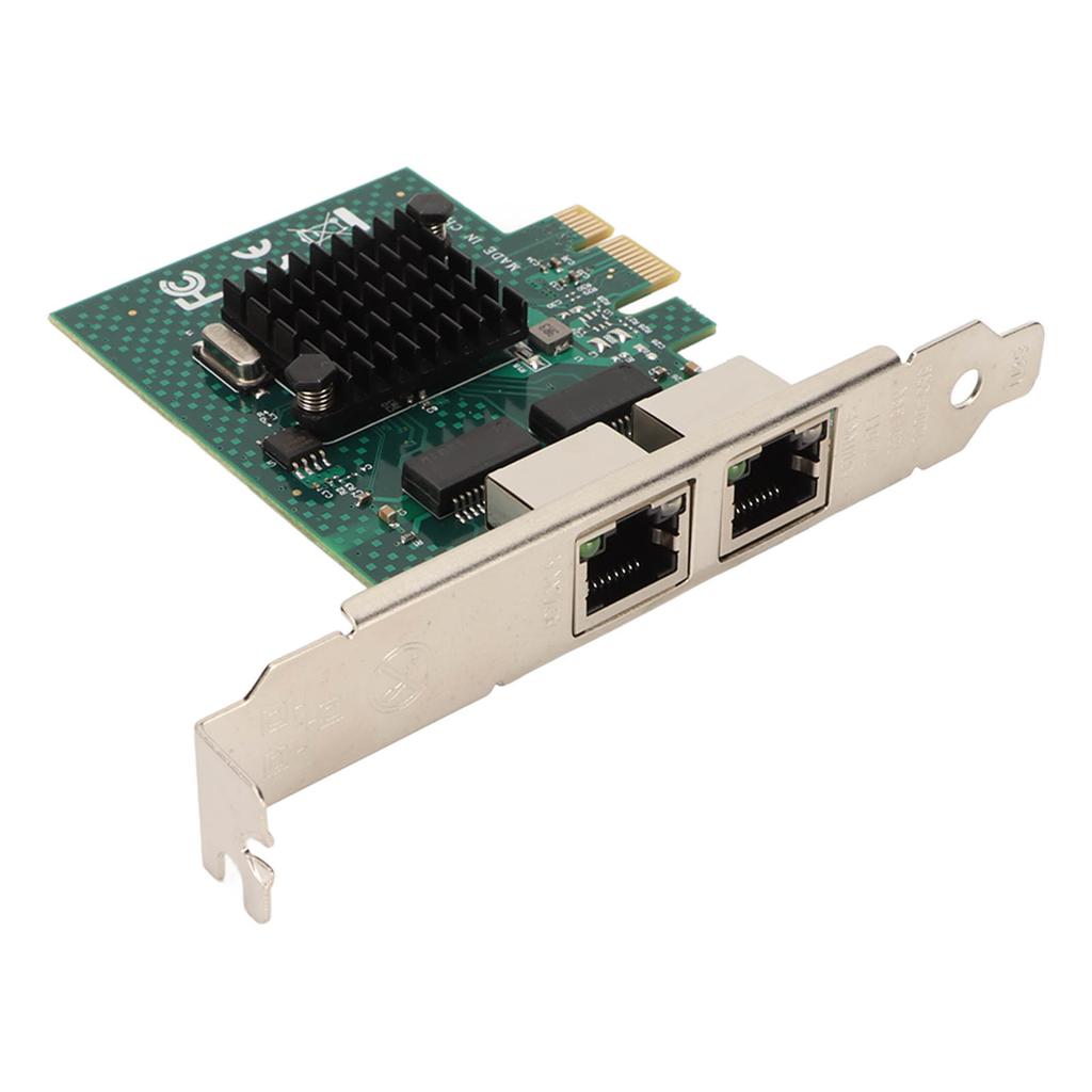 PCIE X1 Ethernet Card BCM5720 Gigabit Dual Port Copper Cable RJ45 Media Interface PCIE Network Adapter for WOL PXE VLAN
