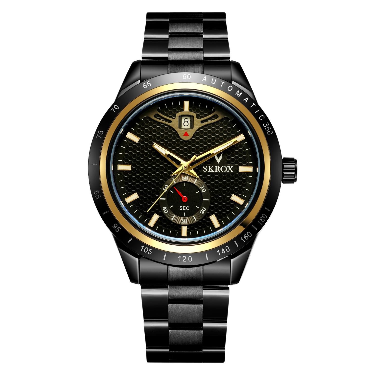 Factory Skrox Fashion Design Male Luminous Wrist Watch Men Customize Logo Classic Luxury Fashion Mechanical Automatic Watches SKX7009M4G1