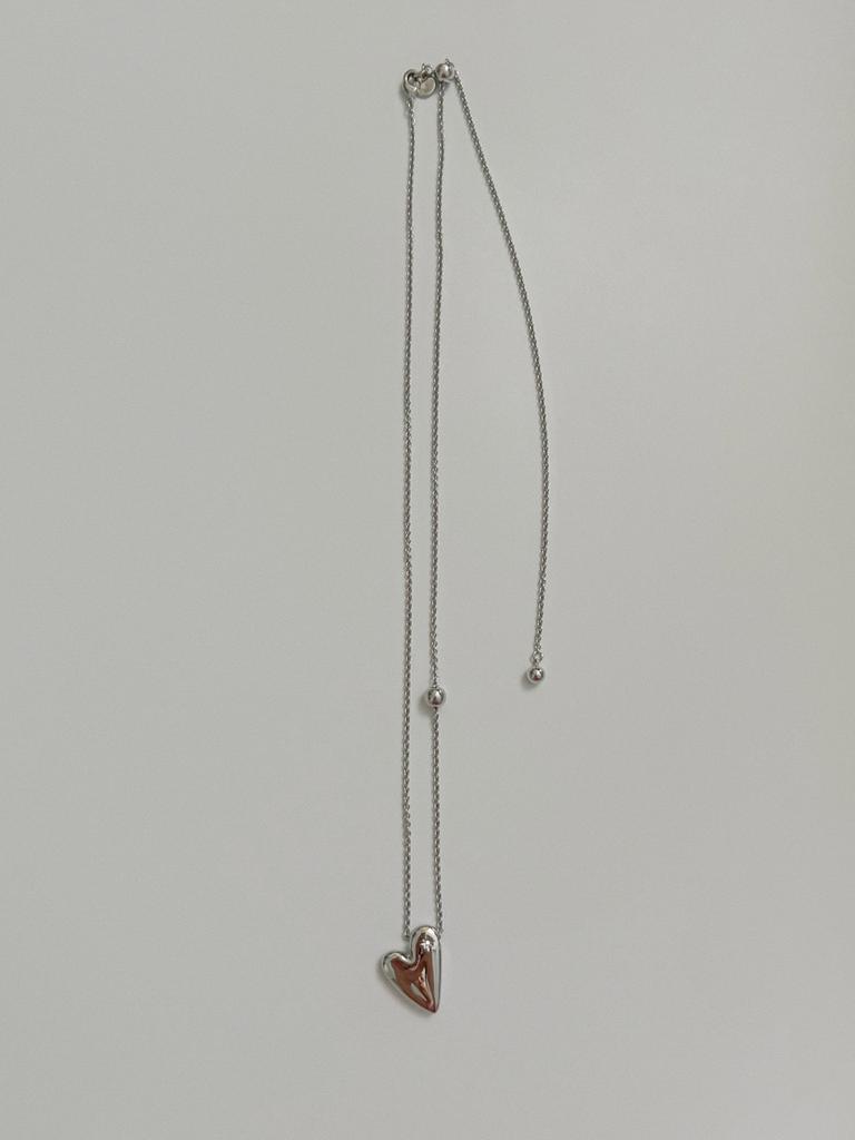 Sosoo Bold Heart Crystal Necklace