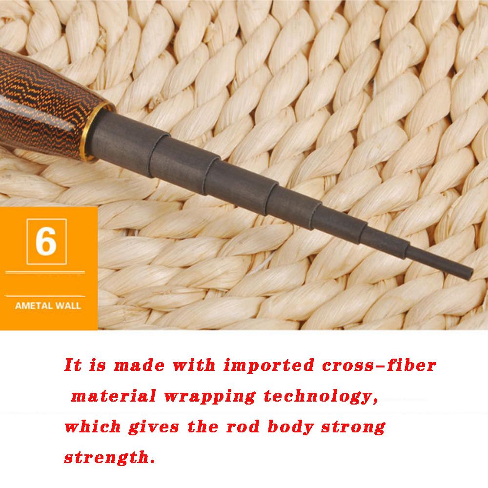 Pocket Super Short Section fishing Rod Carbon Super Light Super Short Section Hand Pole Stream Rod 46 Cm 1.8 Meters-6.3 Meters