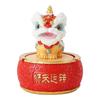 1pc Chinese Style Wealth Attracting Lion Ashtray for Home and Car Décor New Year Decorations Desktop Lucky Feng Shui Ornament