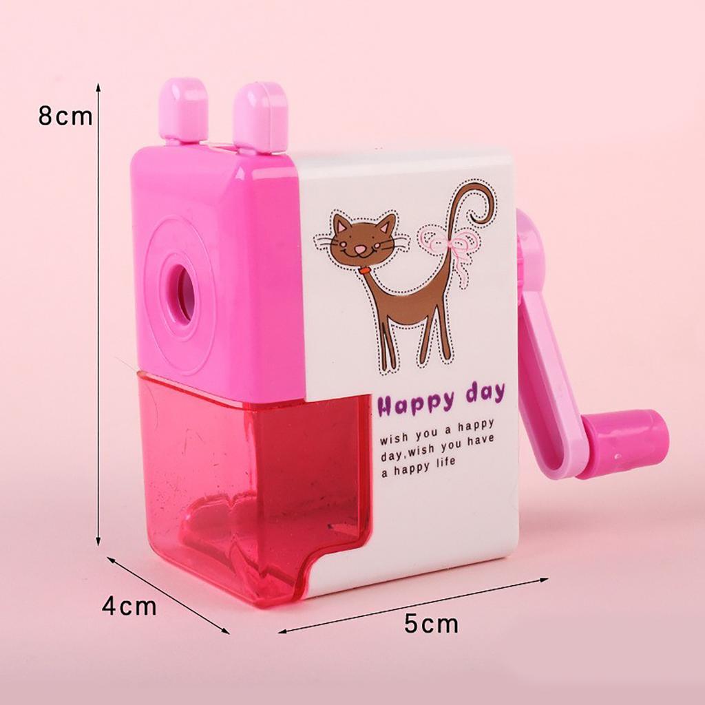 Pencil Sharpener Mini Cute Hand Cranked Pencil Sharpener for Primary Secondary School Students