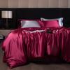 Double-Sided Washable Silk Bedding Set: Sheet, Duvet Cover, Bed Skirt